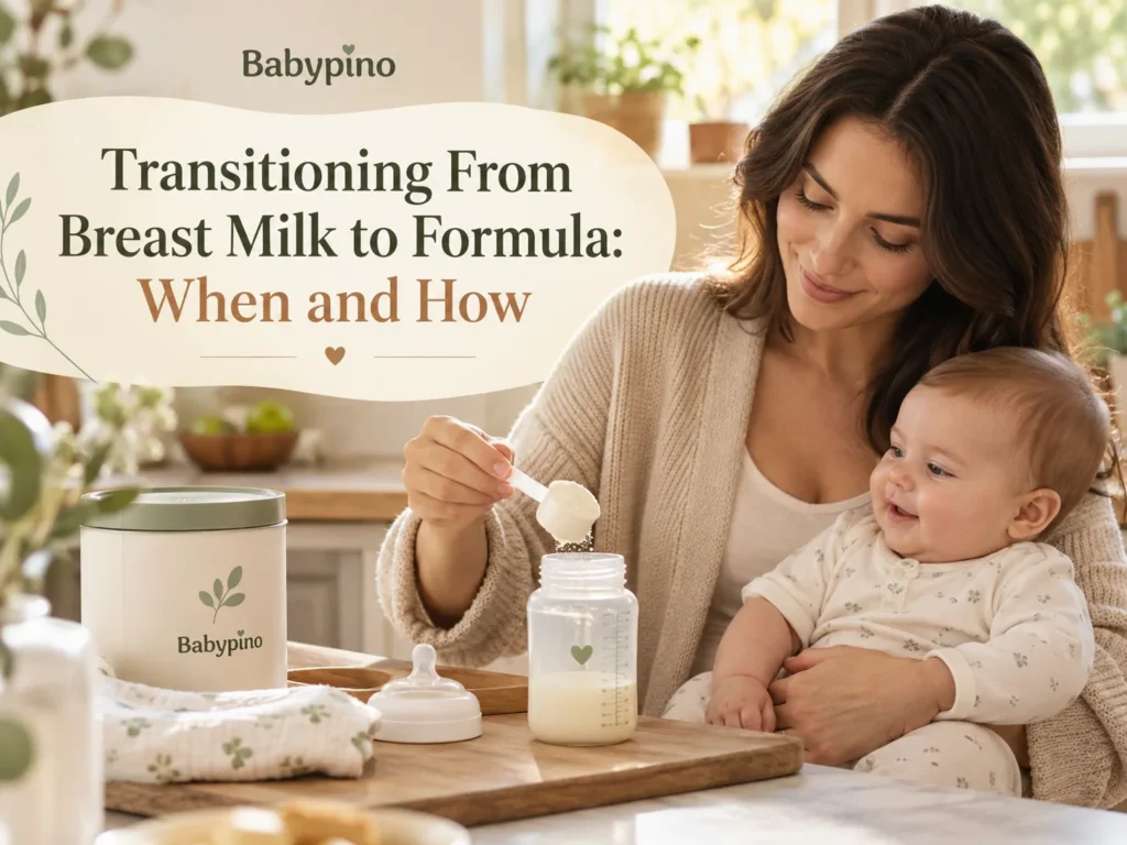 Blog header for Transitioning from Breast Milk to Formula: When and How