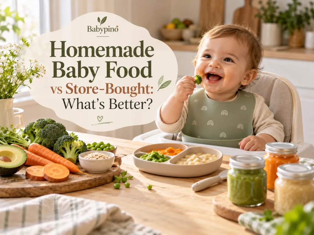 Blog header for Homemade Baby Food vs. Store-Bought: What's Better?